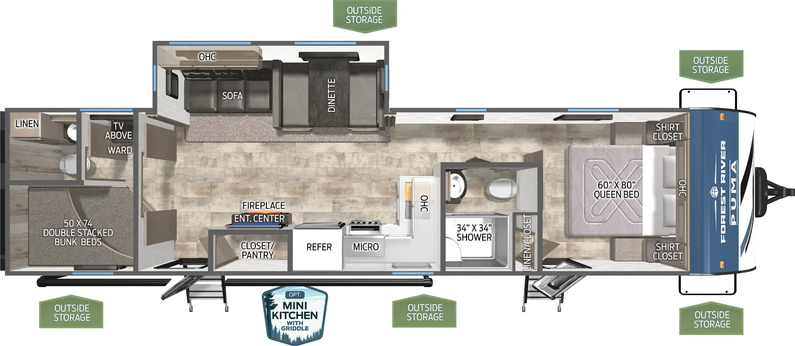 Puma 29BHQB Floorplan